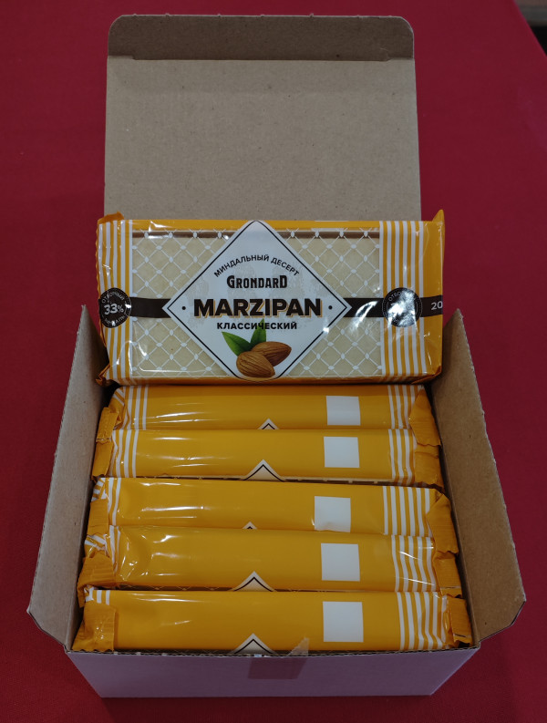 №1 TM Grondard      (11133) Марципан 33%, (блок 6 шт по 200г)             в Кумертау
