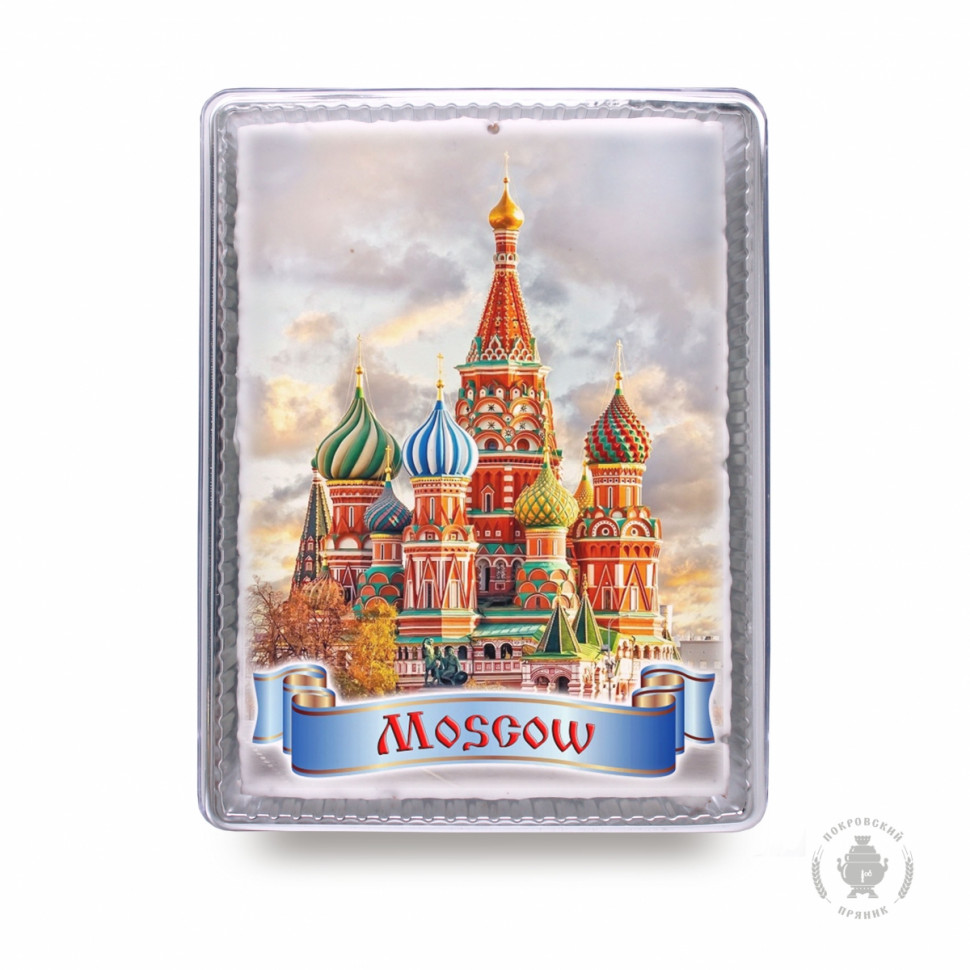  Пряник 600г MOSCOW с фотопечатью (в подарочной пластиковой упаковке)  в Кумертау