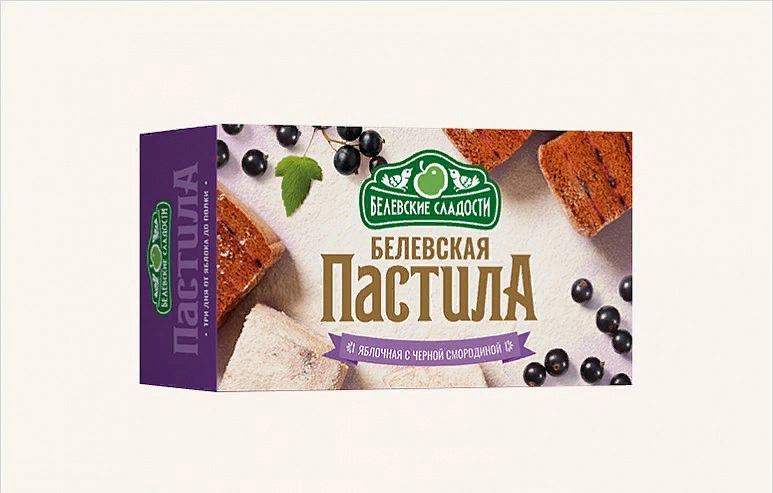  Пастила  200г диетическая с ЧЁРНОЙ Смородиной, НОВЫЙ ФОРМАТ (4*50г)   в Кумертау