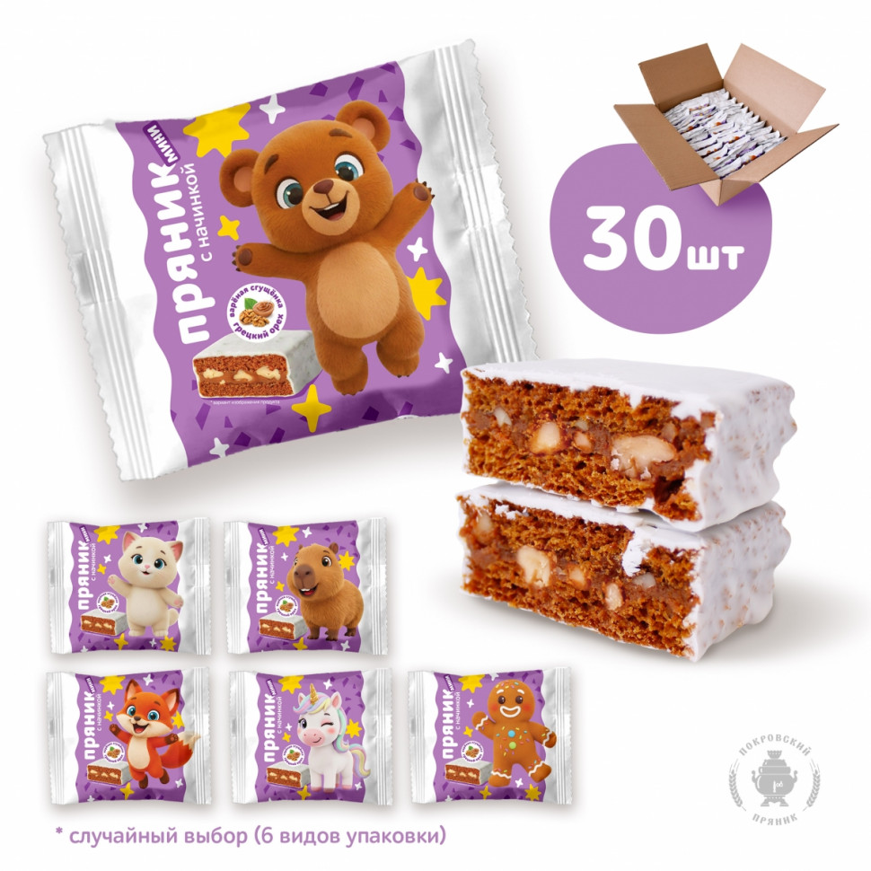  Пряник МИНИ  коробка (30шт по 60г) в Кумертау